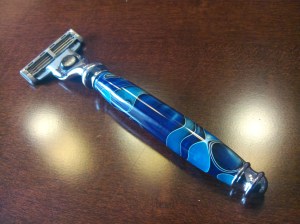 Razor in "Caribbean Sea" Acrylic.