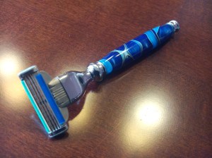 Razor in "Caribbean Sea" Acrylic.