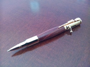 .30 cal bullet pen with Mun Ebony